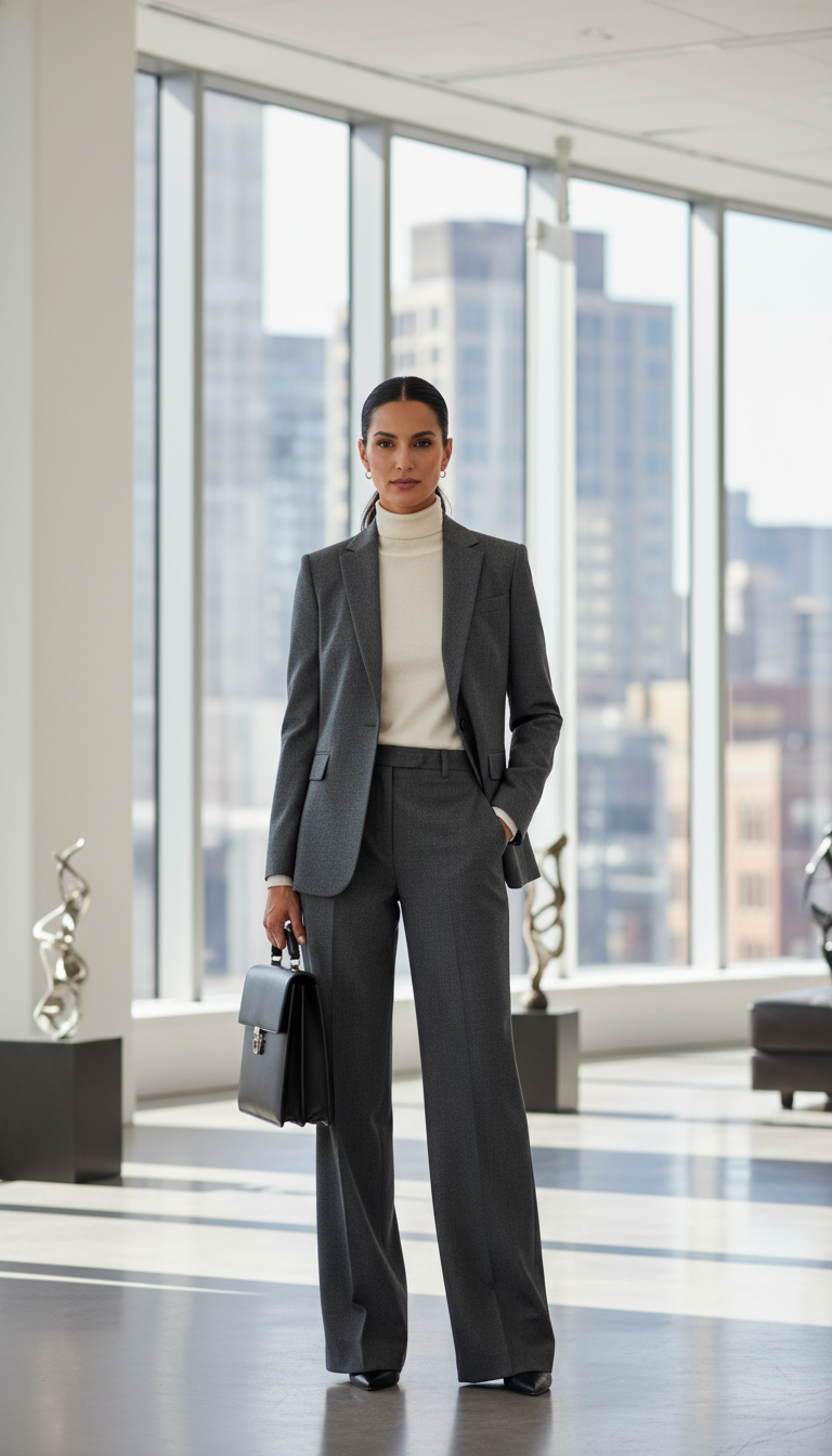 17 Winter Outfit Ideas for a Cold-Weather Classy Work Wardrobe