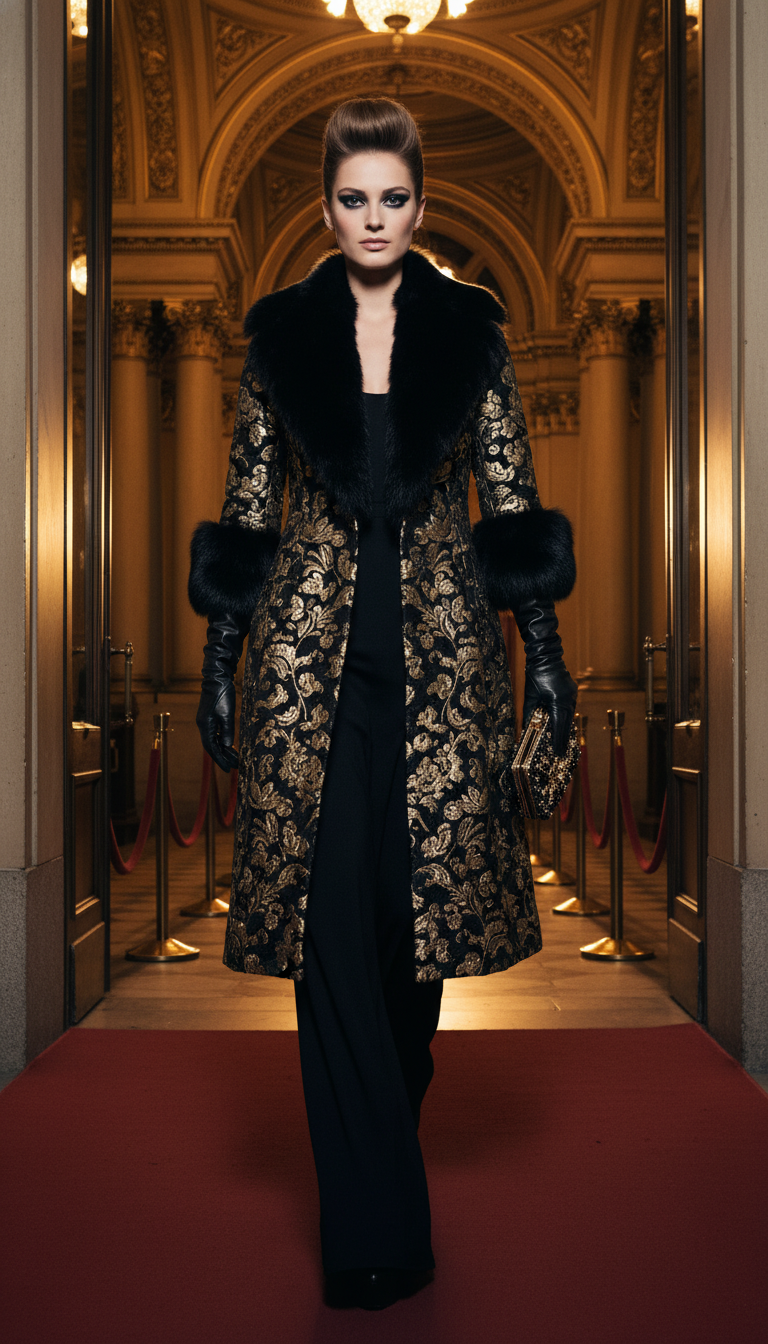 Embellished Statement Coat