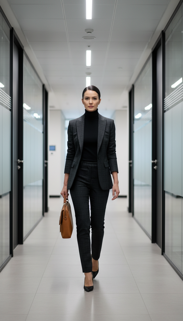 Contemporary Plaid Power Suit