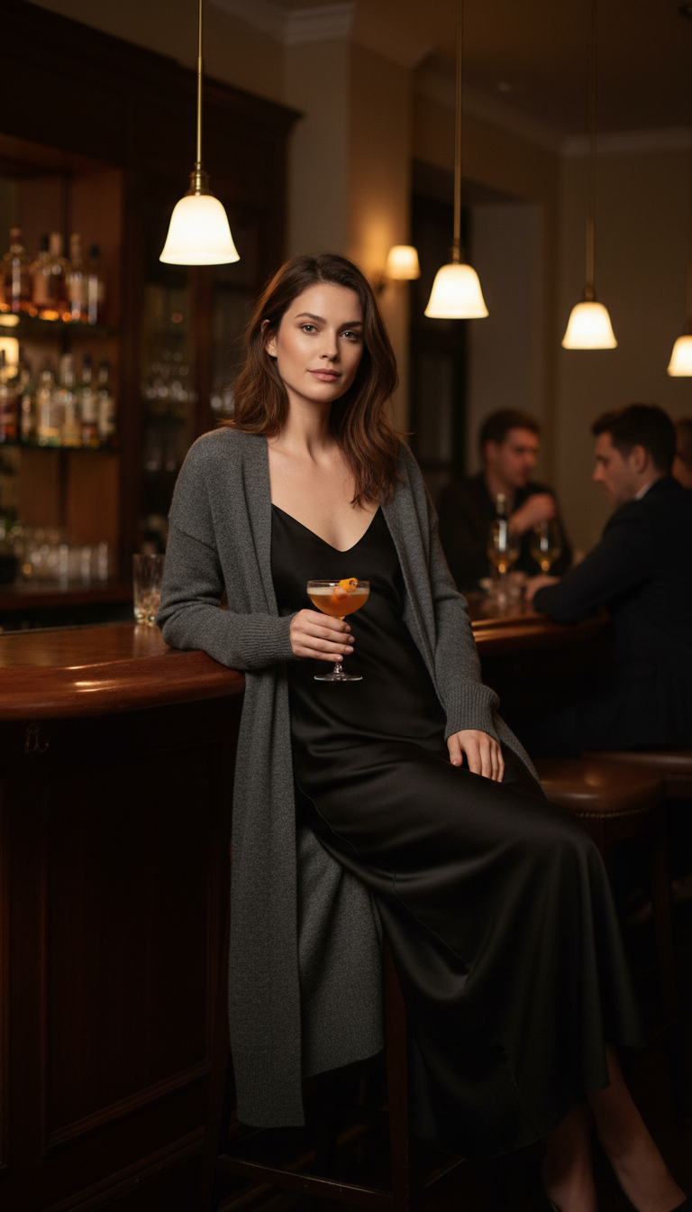 Effortless Elegance: Slip Dress Layers