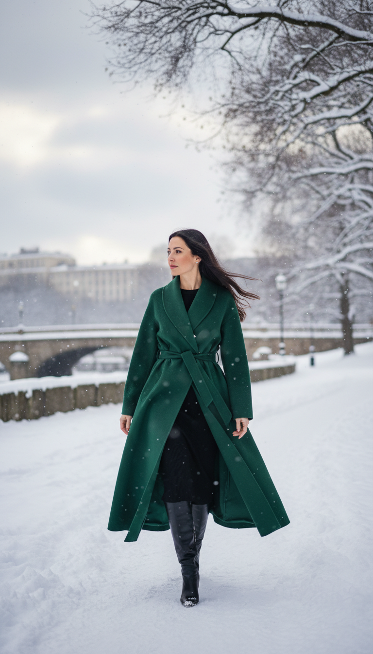 The Timeless Wrap Coat Appeal