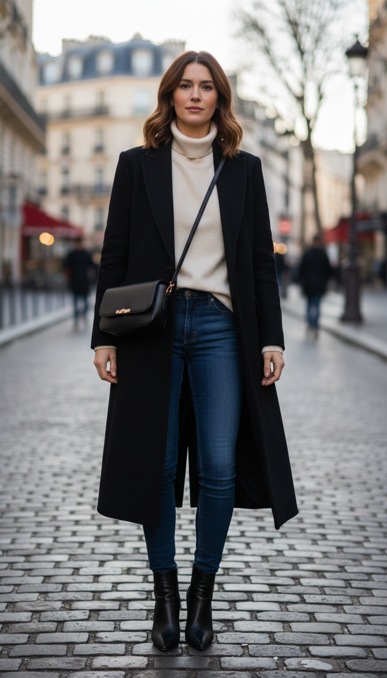 15 Winter Outfit Ideas: Cold Weather Classy Jeans