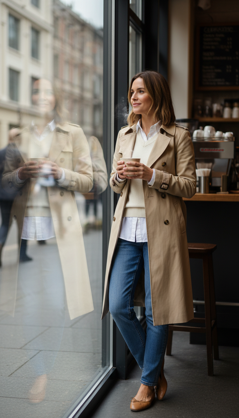 Classic Trench & Jeans