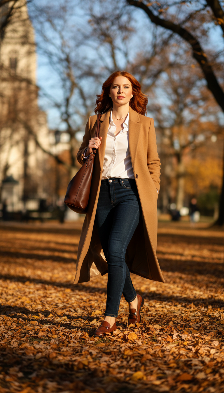 The Classic Camel Coat Ensemble