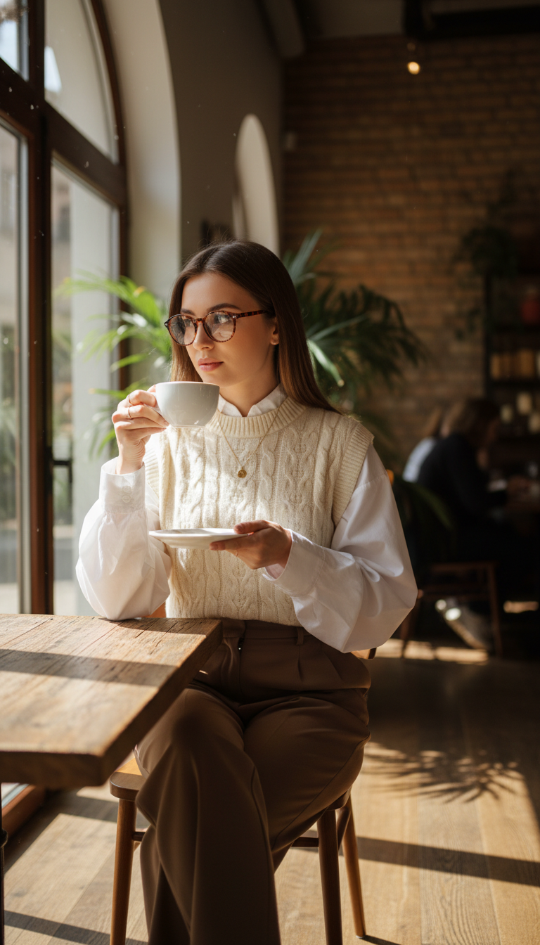Sweater Vest Layering