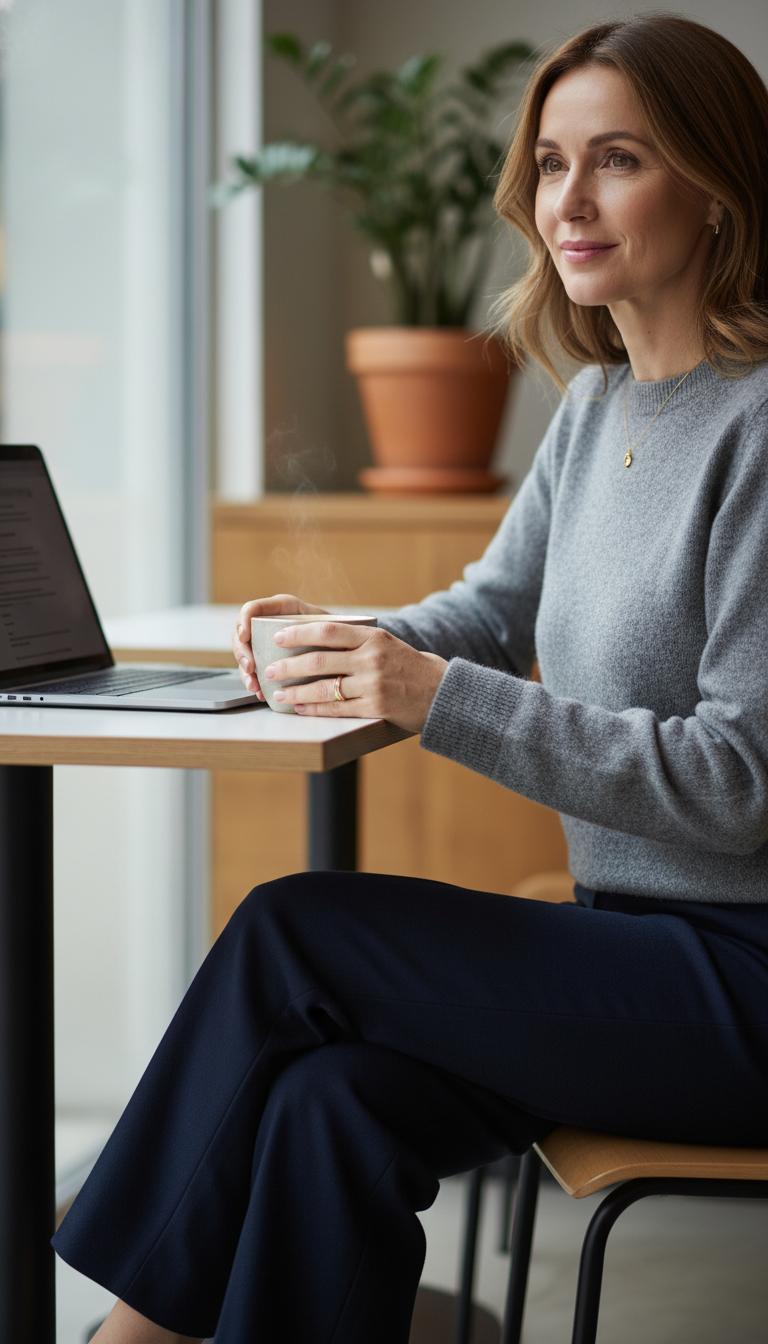 Cashmere Blend Comfort & Wool Trousers