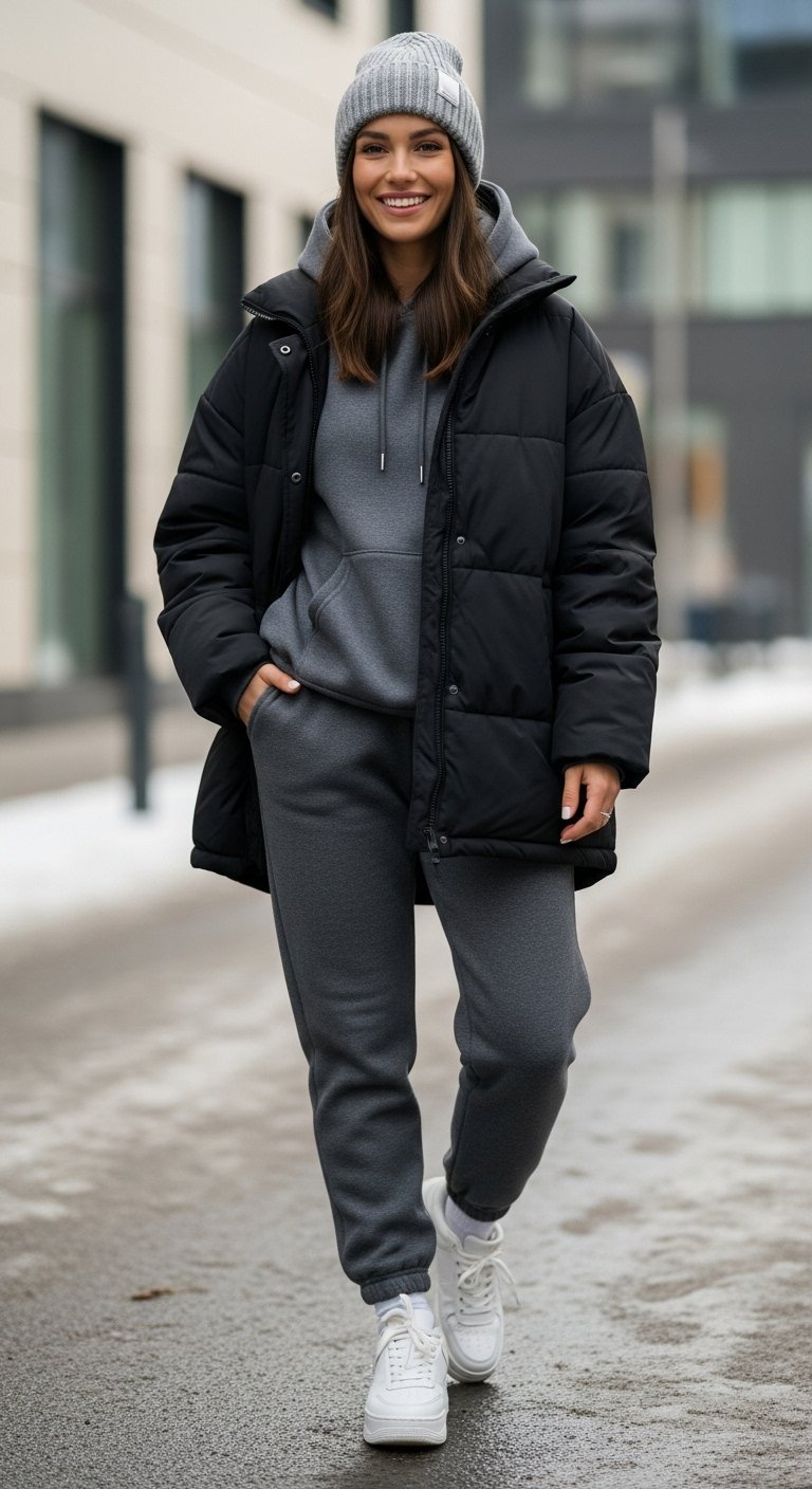 13 Winter Outfit Ideas: Cozy Casual Trackies for the Cold