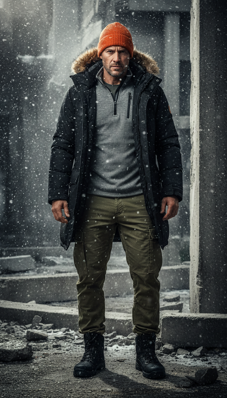 Urban Explorer: Parka & Beanie & Utility Pants