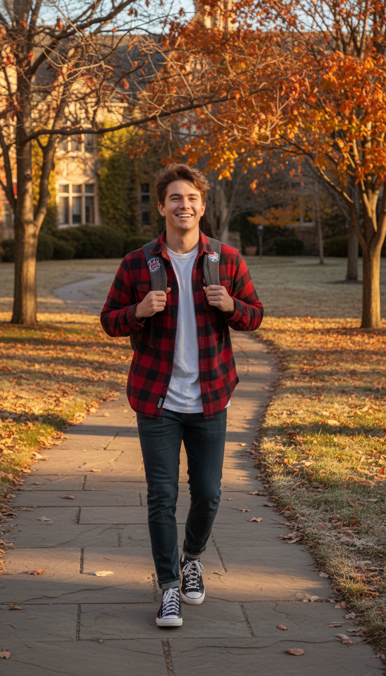 Flannel & High-Top Casual