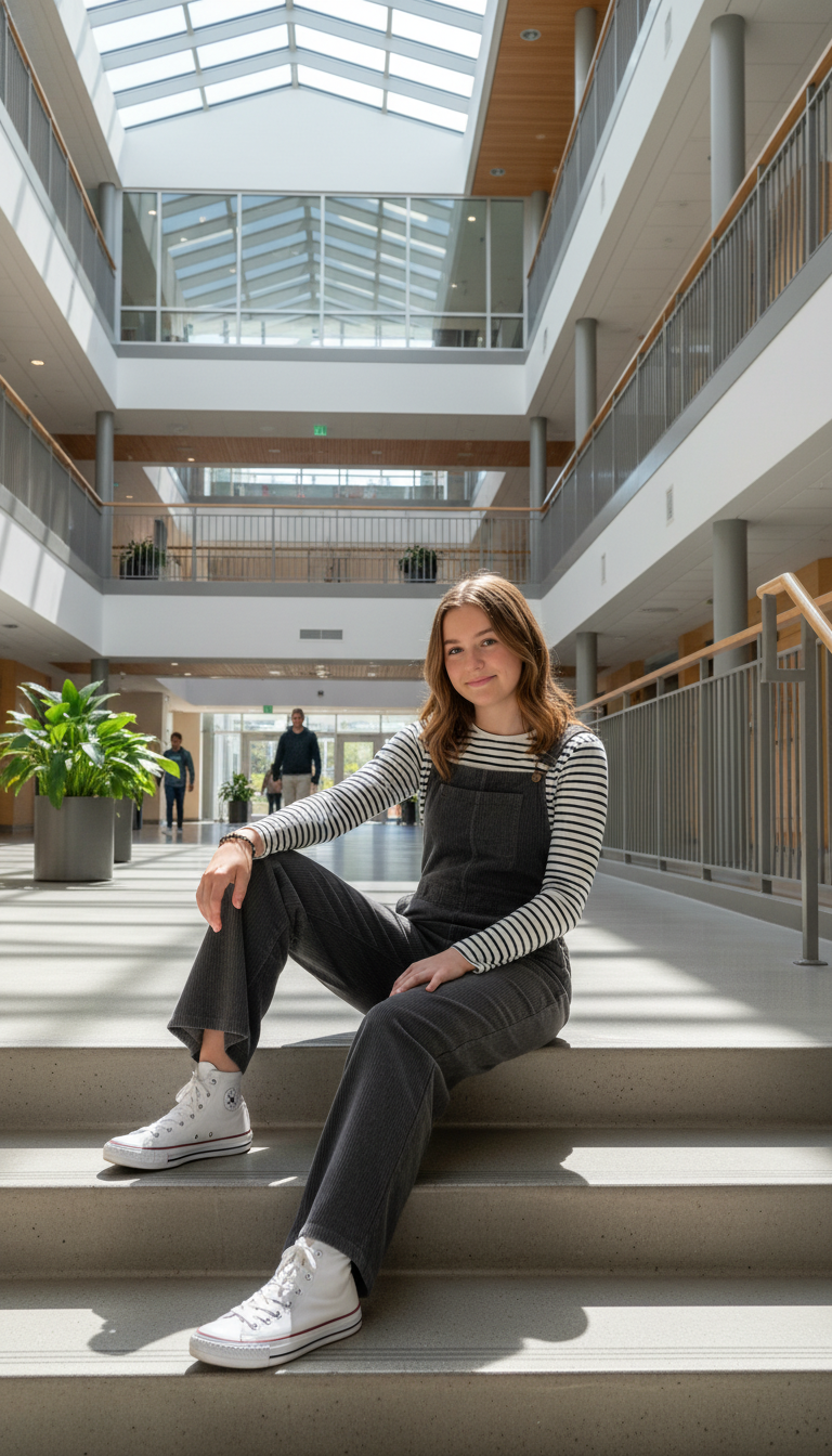 Cozy Jumpsuit/Overalls with Long-Sleeve Base