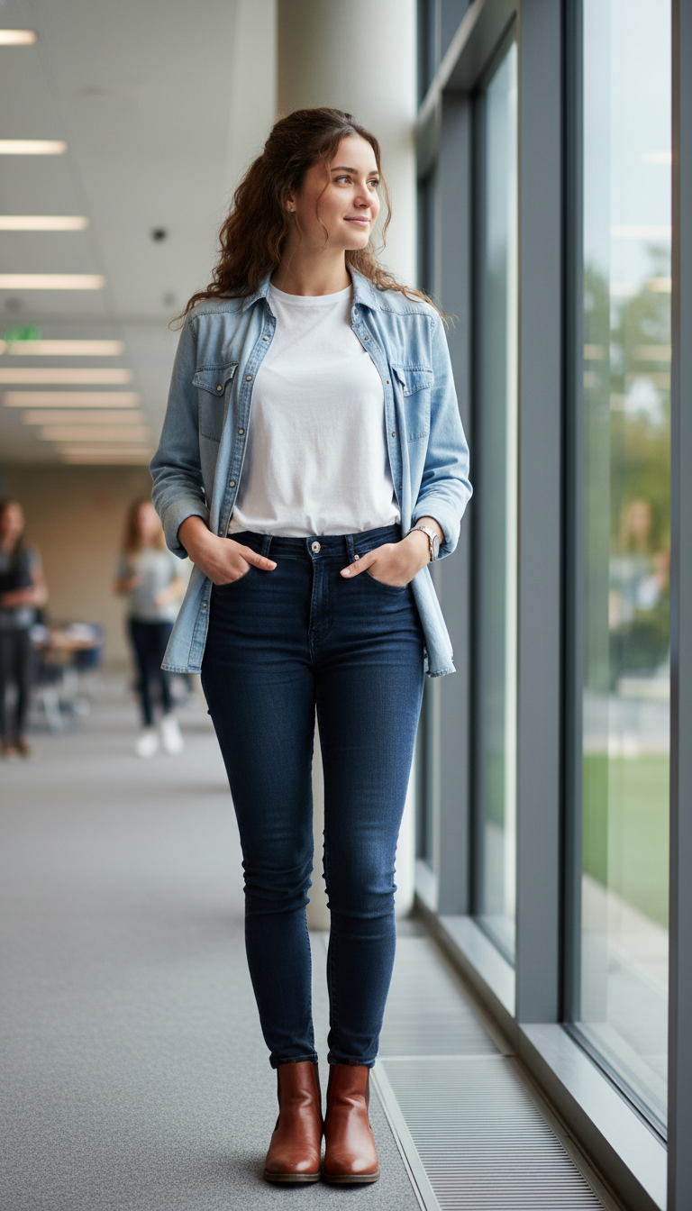 Double Denim & Chelsea Boots