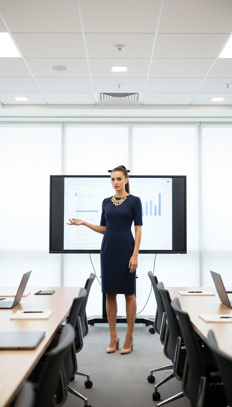 Shift Dress & Statement Piece
