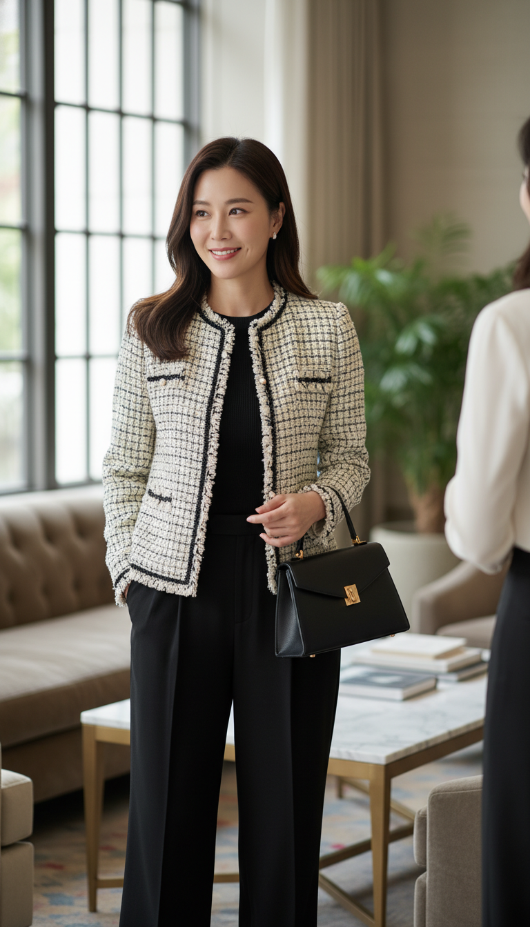 Modern Tweed Ensemble