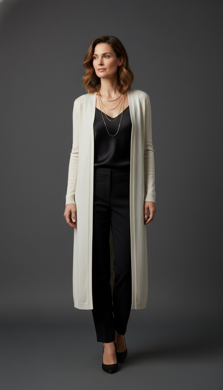 Chic Cardigan & Trousers