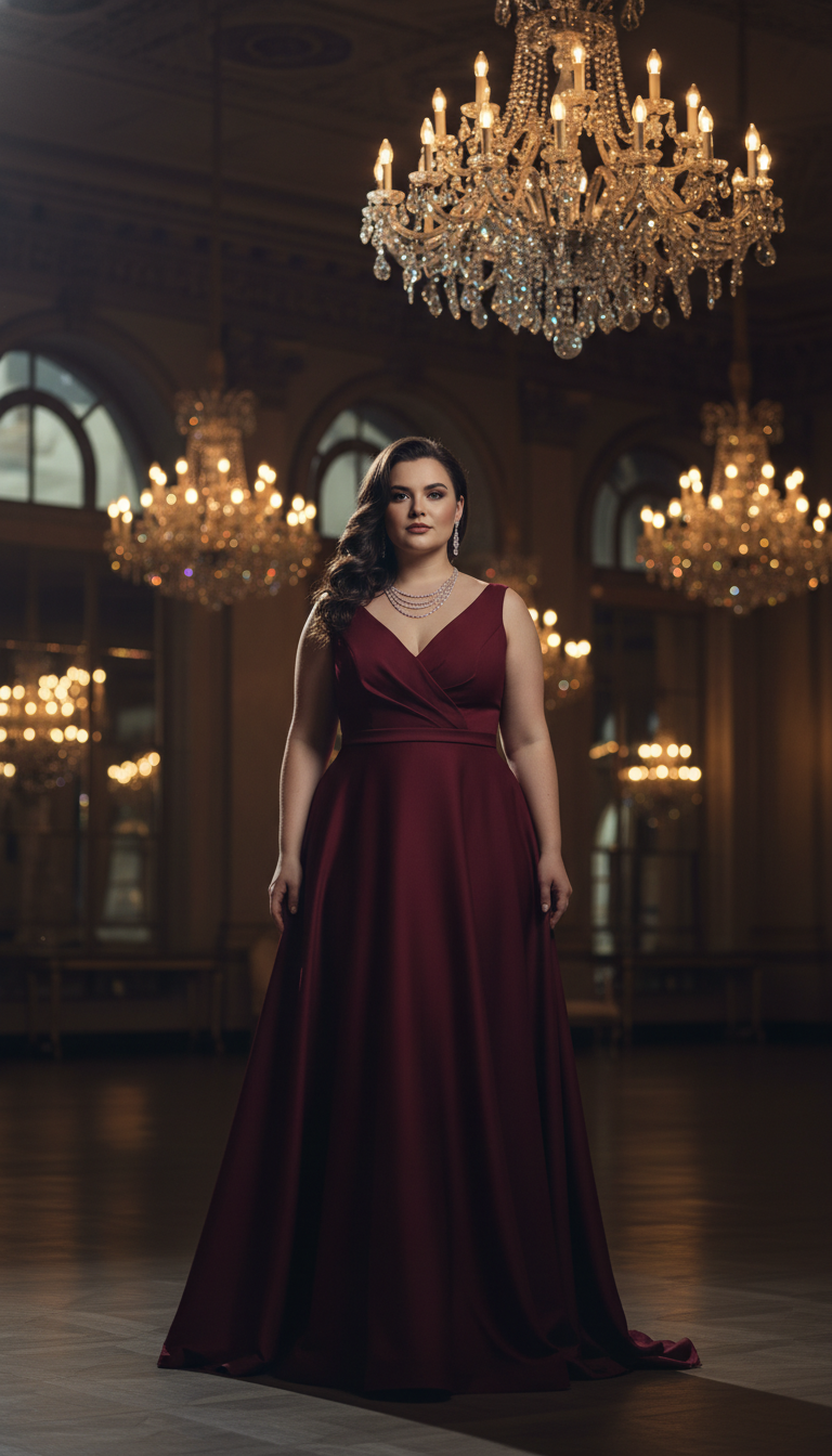 Sophisticated A-Line Gown