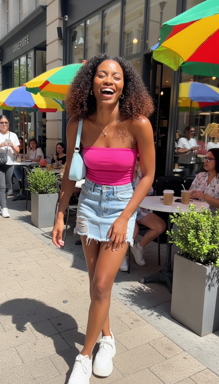 The Denim Mini & Tube Top Combo