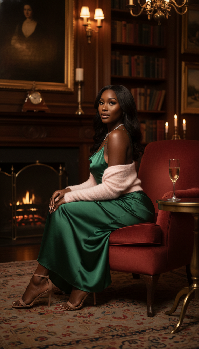 Slinky Slip and Cozy Cardigan