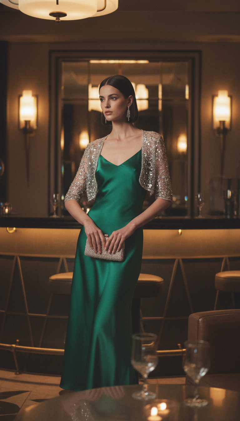 Slip Dress & Cardigan Ensemble