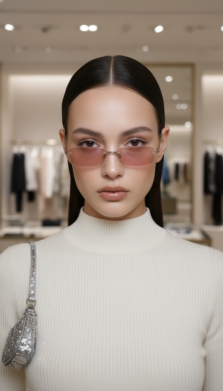 Tinted Sunglasses & Micro Bag Focus