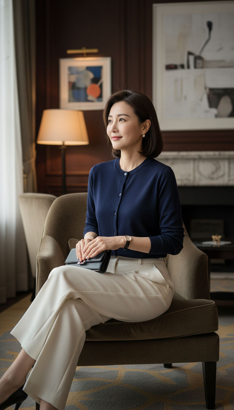 Refined Cardigan Set