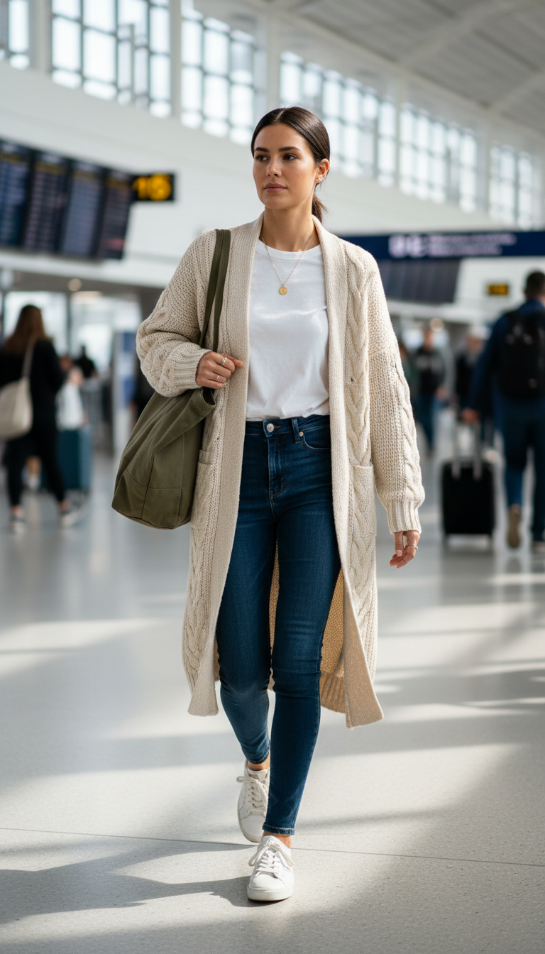 The Layered Look with a Cardigan