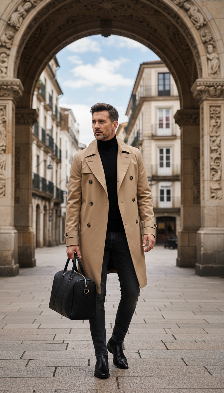 Classic Trench & Turtleneck