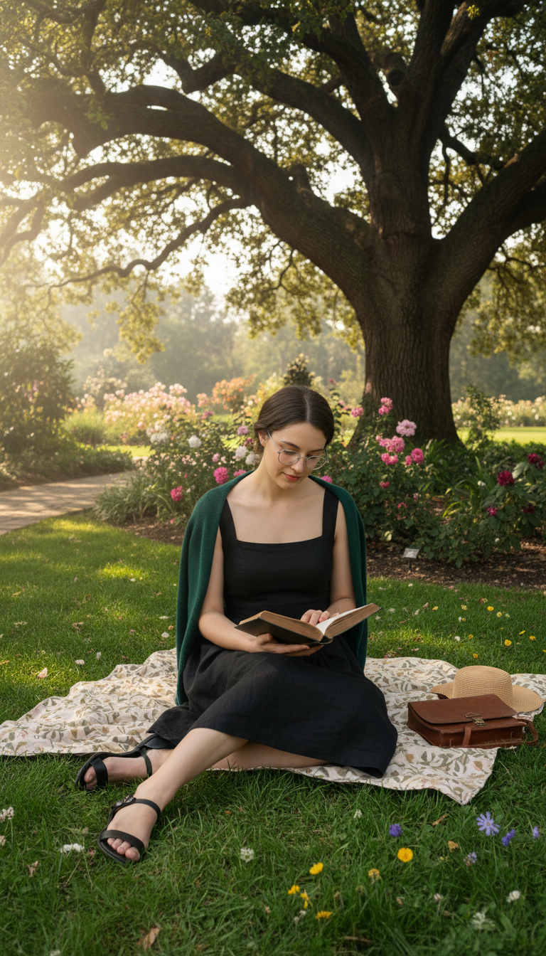 Bookish Sundress & Cardigan