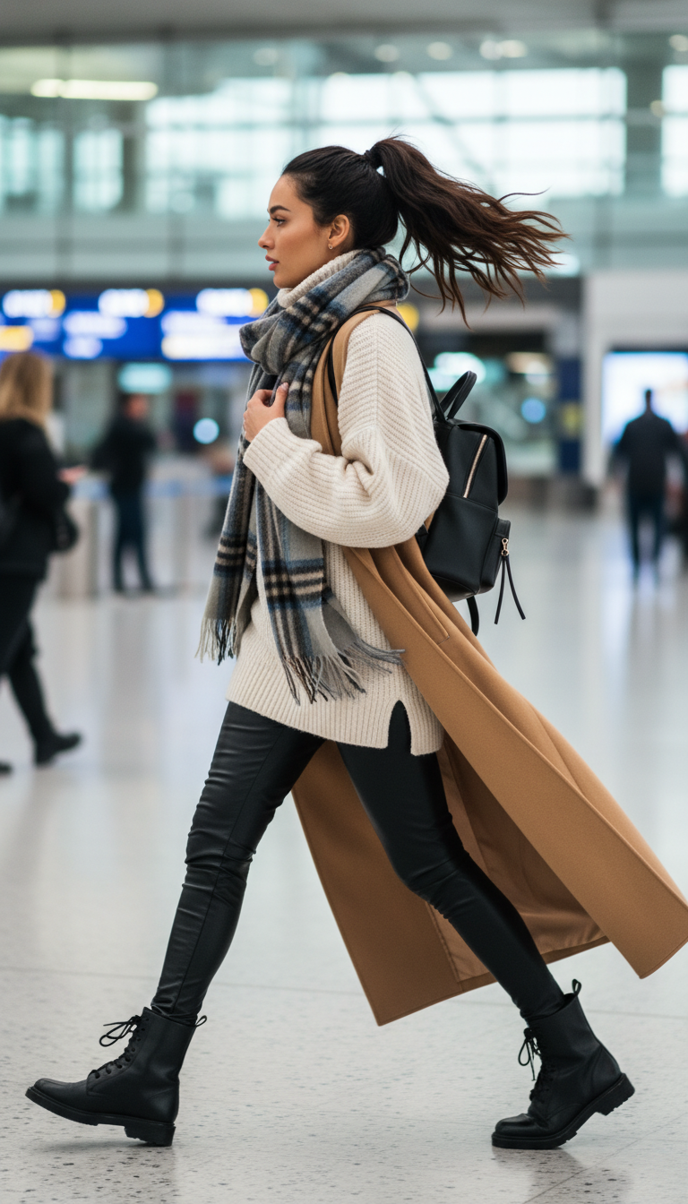 Layered Comfort with Leggings