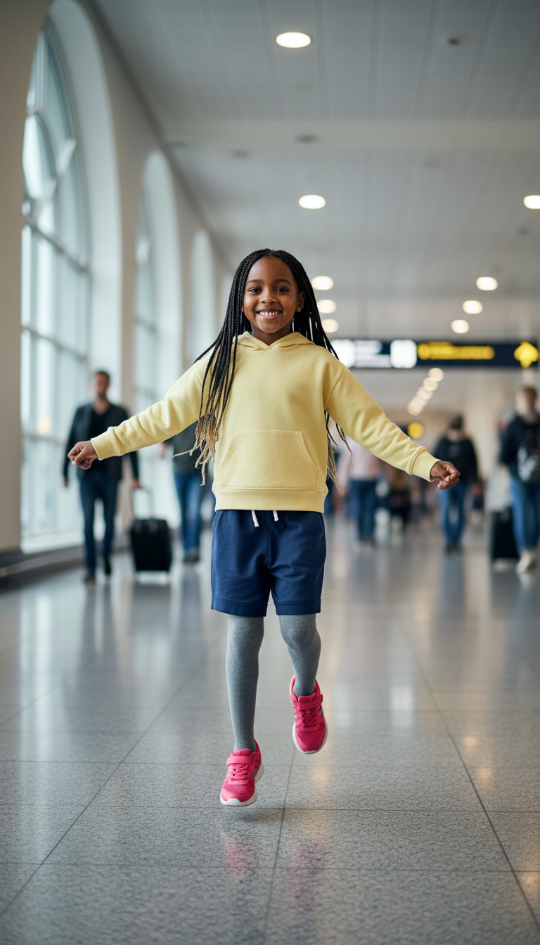 Hoodie & Shorts with Tights