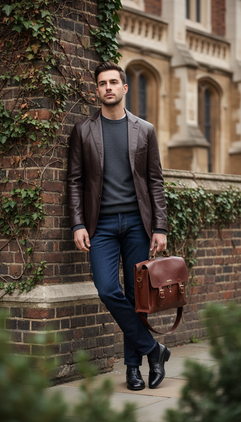 Refined Denim & Heeled Loafers