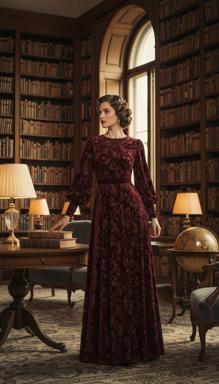 Vintage-Inspired Maxi Dress