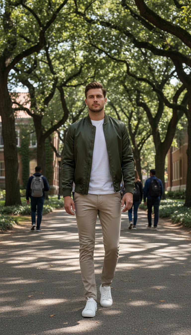 Bomber Jacket & Chinos