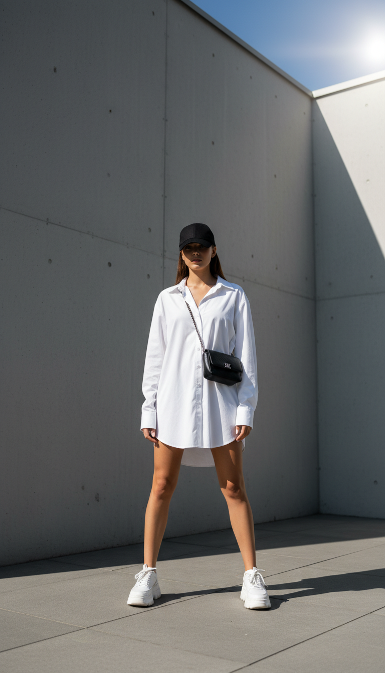 Urban Shirt Dress & Cap