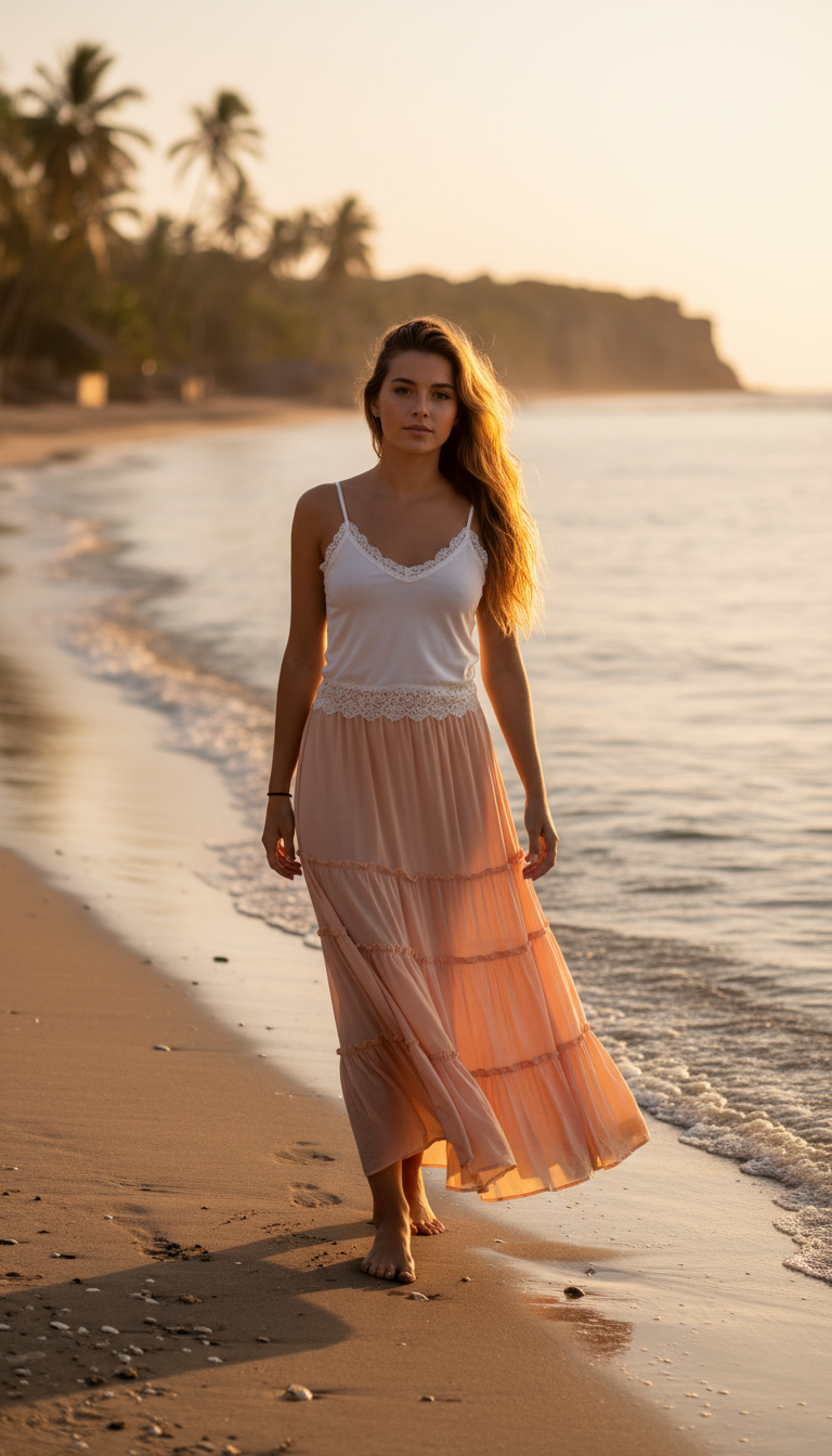 Tiered Skirt & Camisole