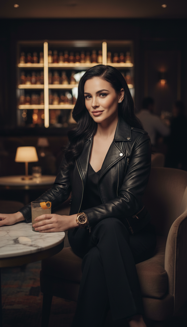 Deep Side Part with Curled Ends