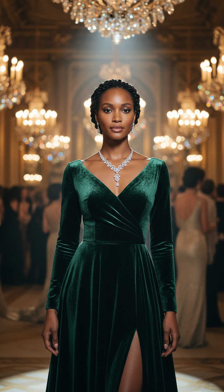 Velvet Evening Siren Gown