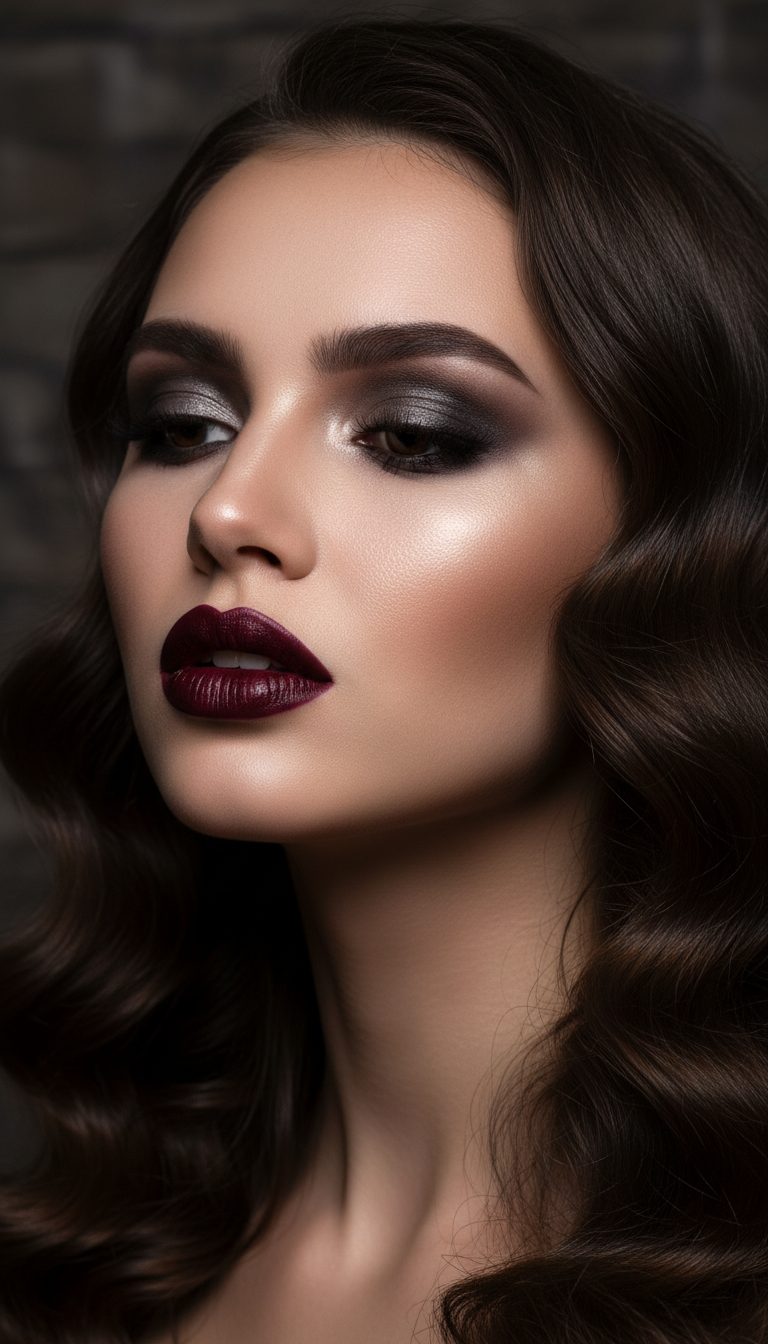 The Alluring Dark Lip & Smoky Eye