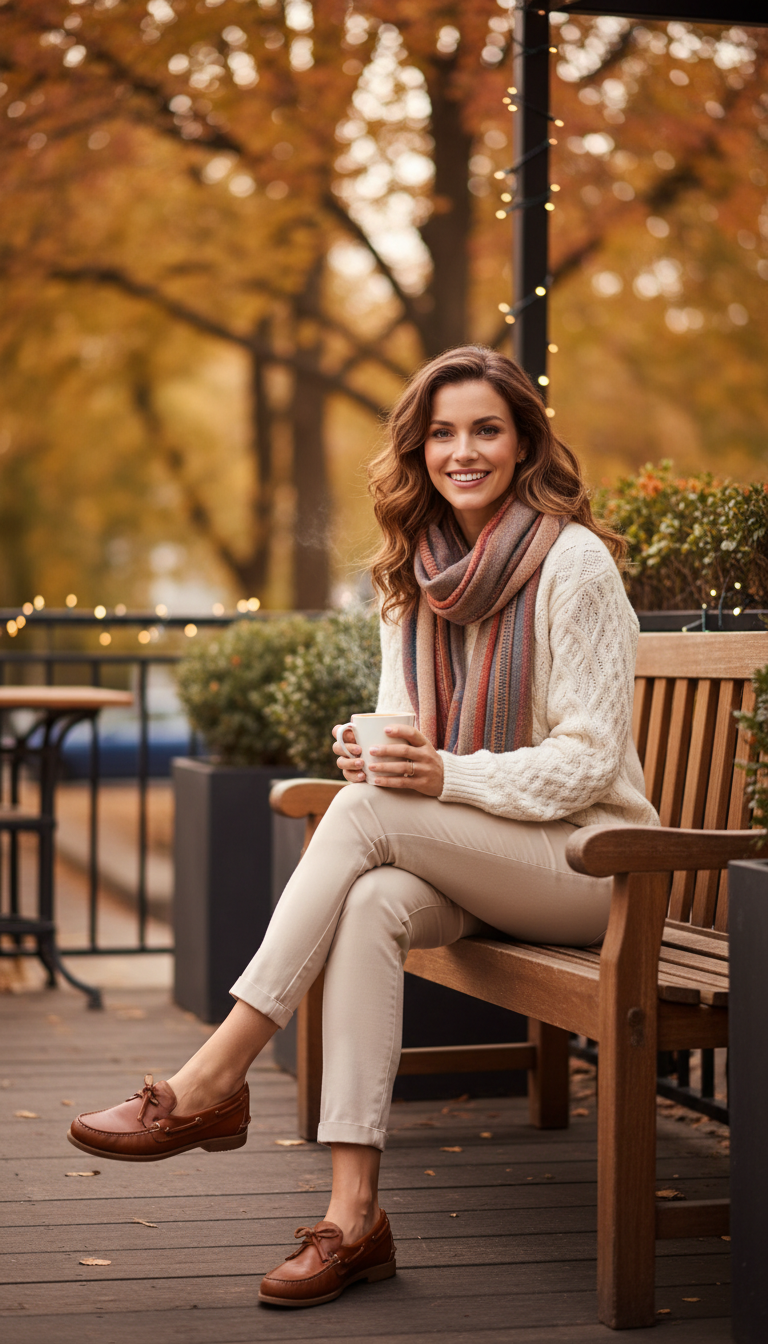 Cable Knit Sweater & Chinos