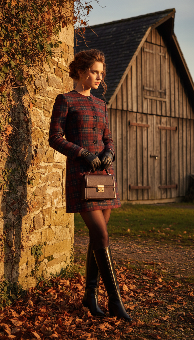 Tartan Dress & Boots