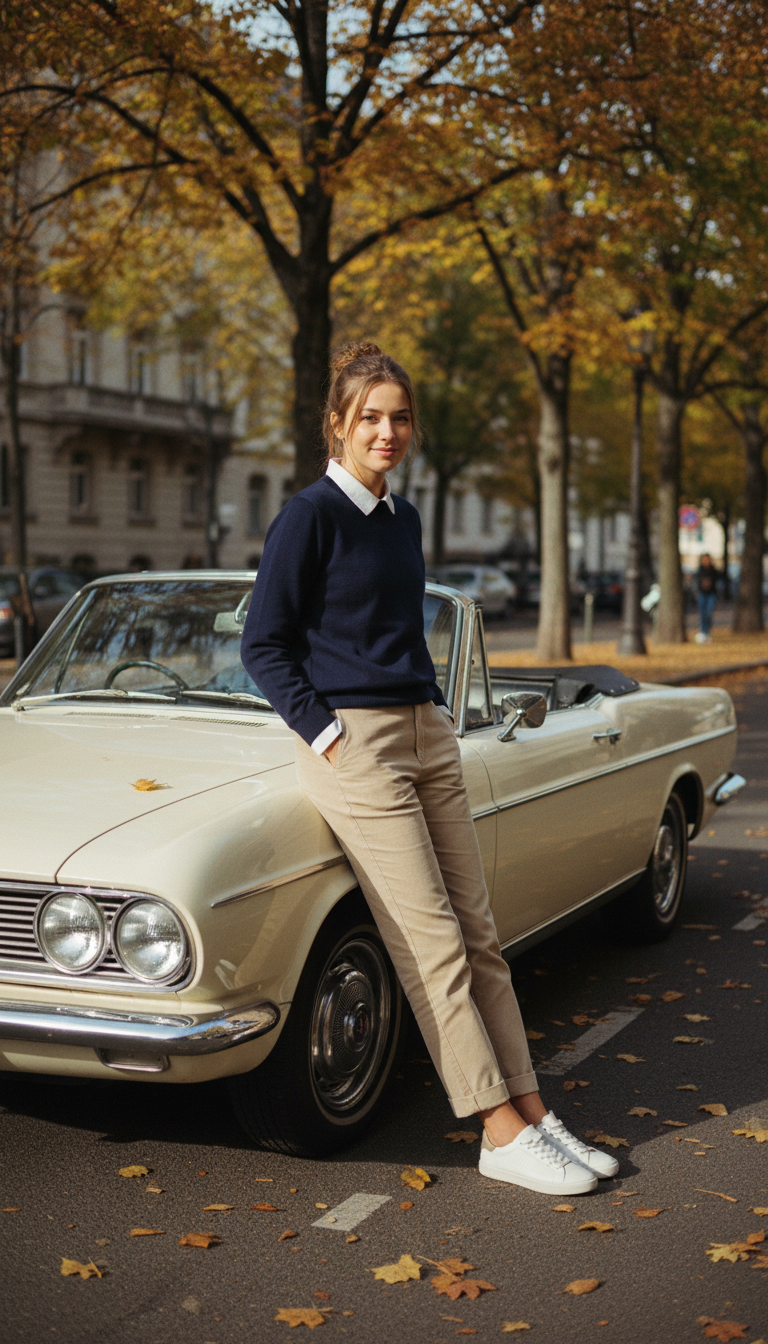 Polo Shirt Under Sweater