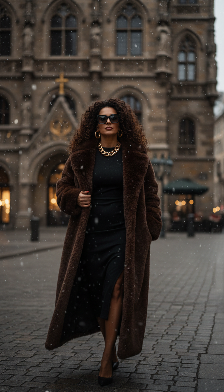 14 Mob Wife Aesthetic Outfit Winter Ideas