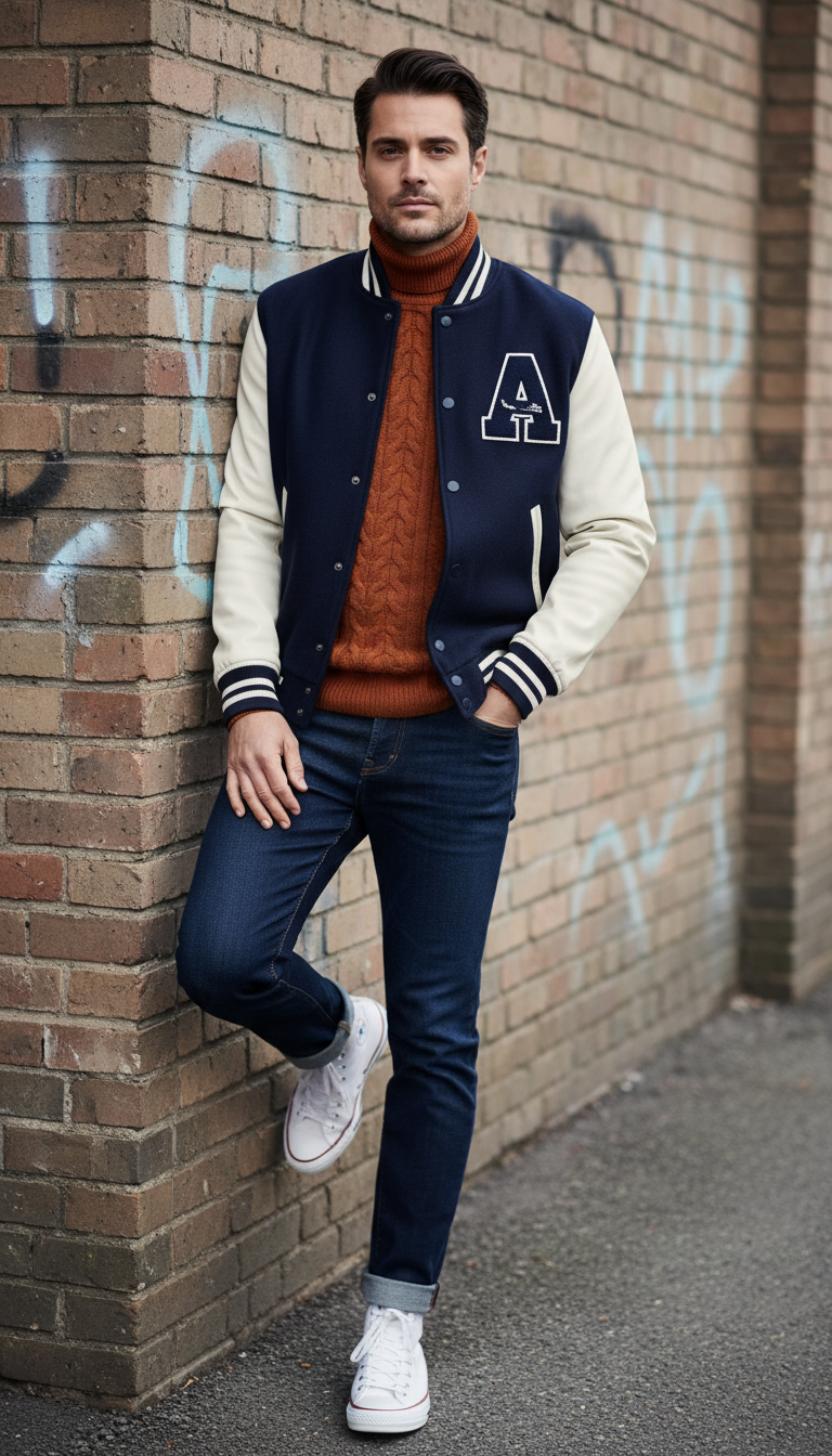 Varsity Edge & Knit Charm