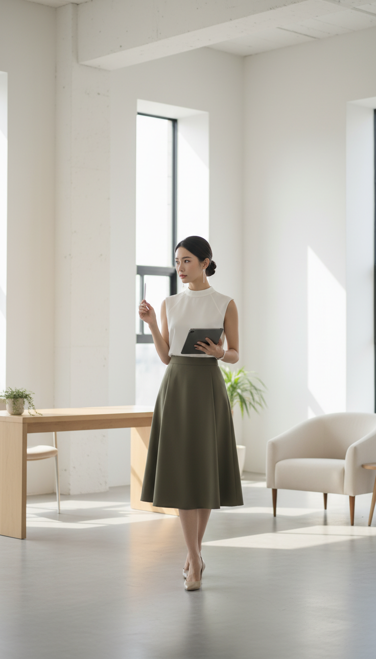 A-Line Elegance with a Modern Twist