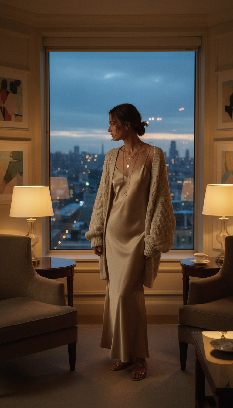 Cardigan & Slip Dress