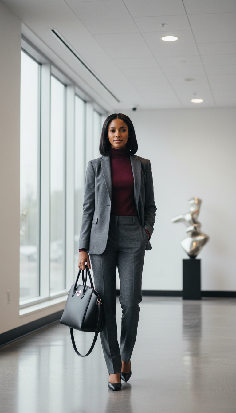 14 Work Outfit Ideas For Women Winter