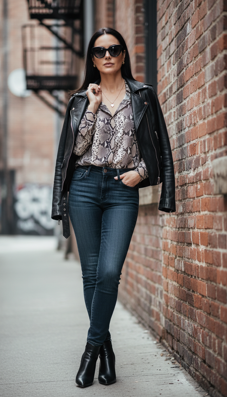 Subtle Snake & Dark Denim