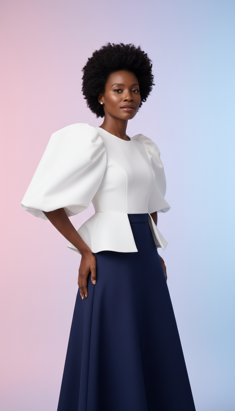 Structured Top & A-Line Skirt