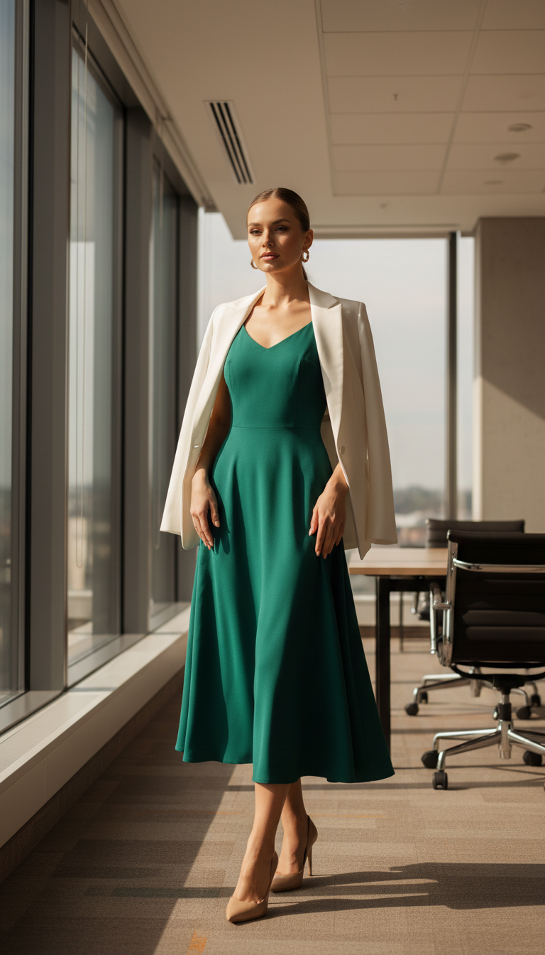 The Versatile Midi Dress & Blazer