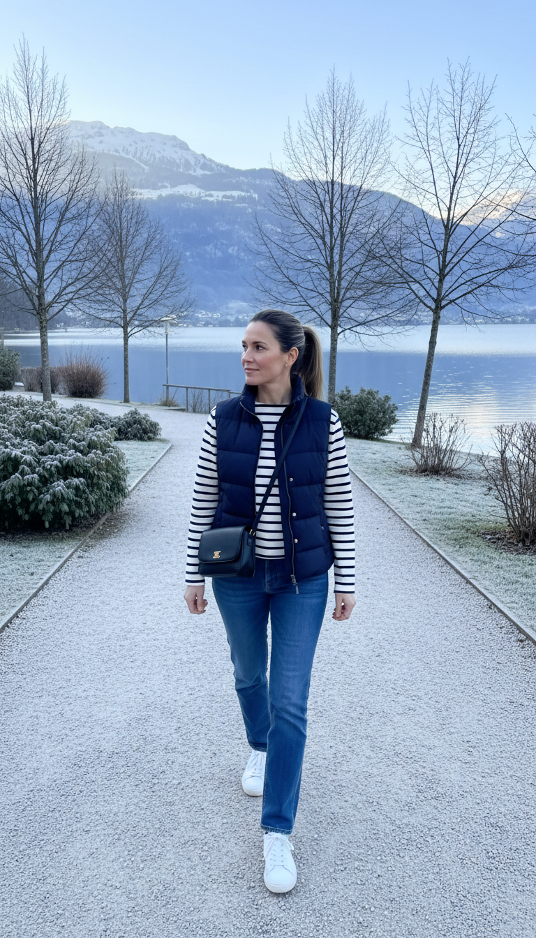 The Layered Vest Look