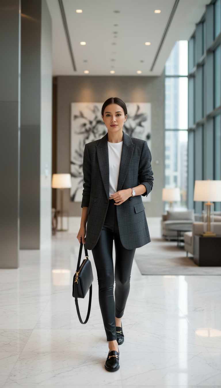 Oversized Blazer & Leggings